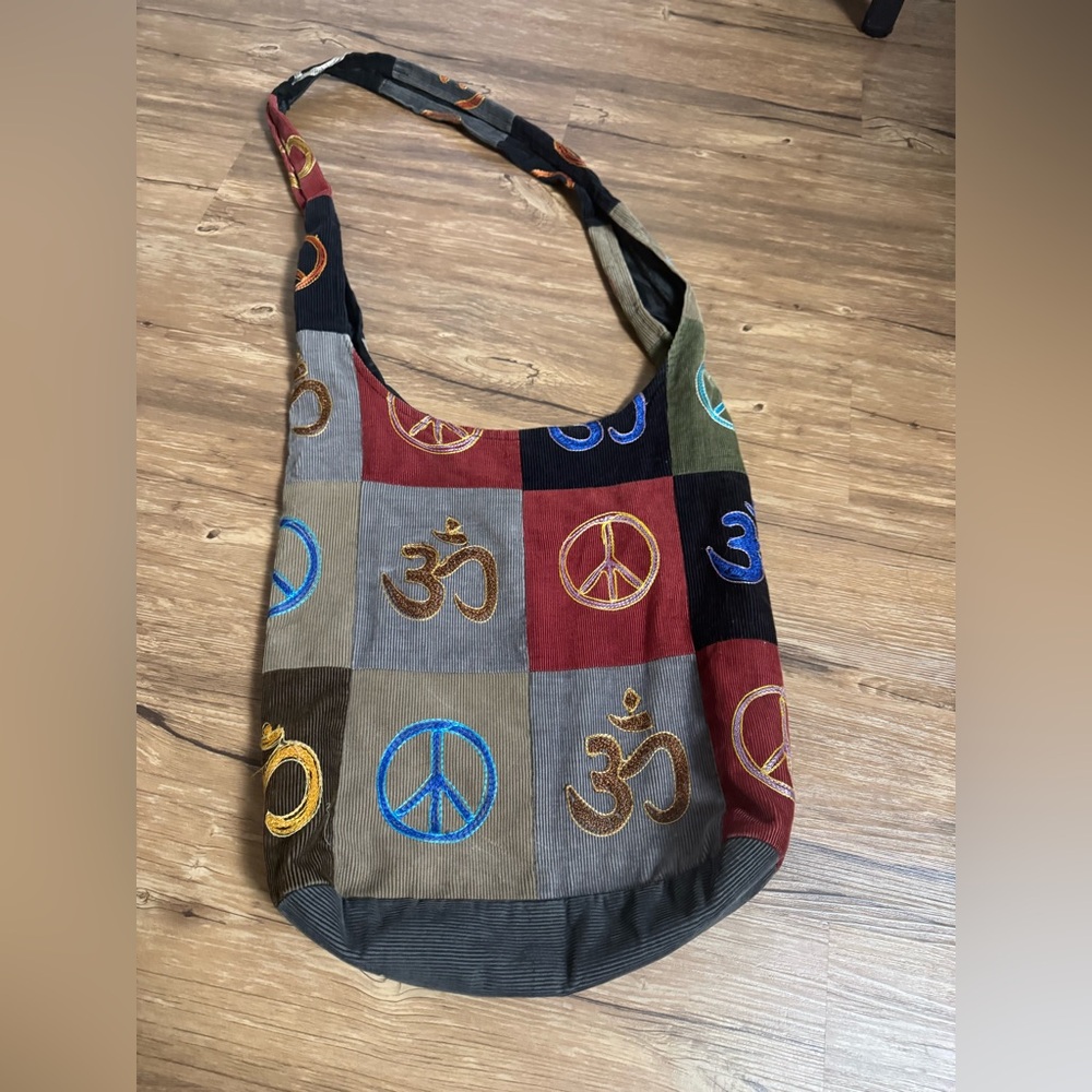 Multicolor Patchwork Book Bag - image 4